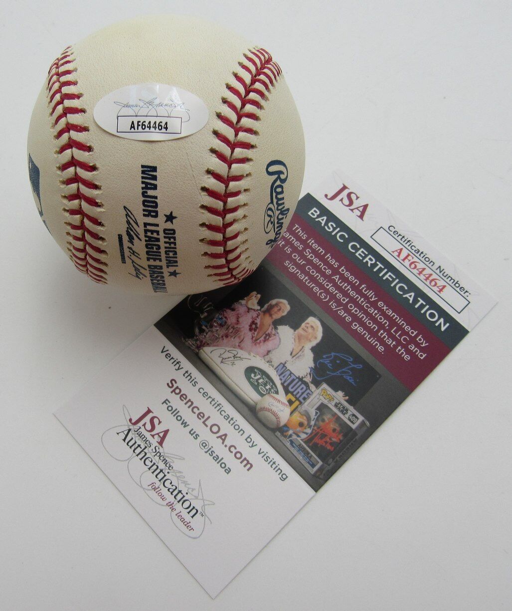 Aaron Harang Autographed OML Baseball Cincinnati Reds JSA