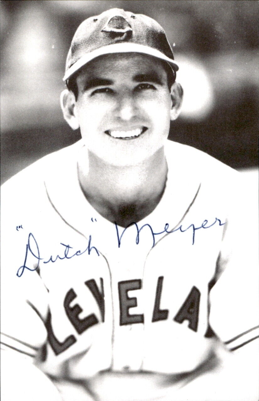 Ditch Meyer Indians d. 2003 Signed/Autographed 3x5 Photo 178634