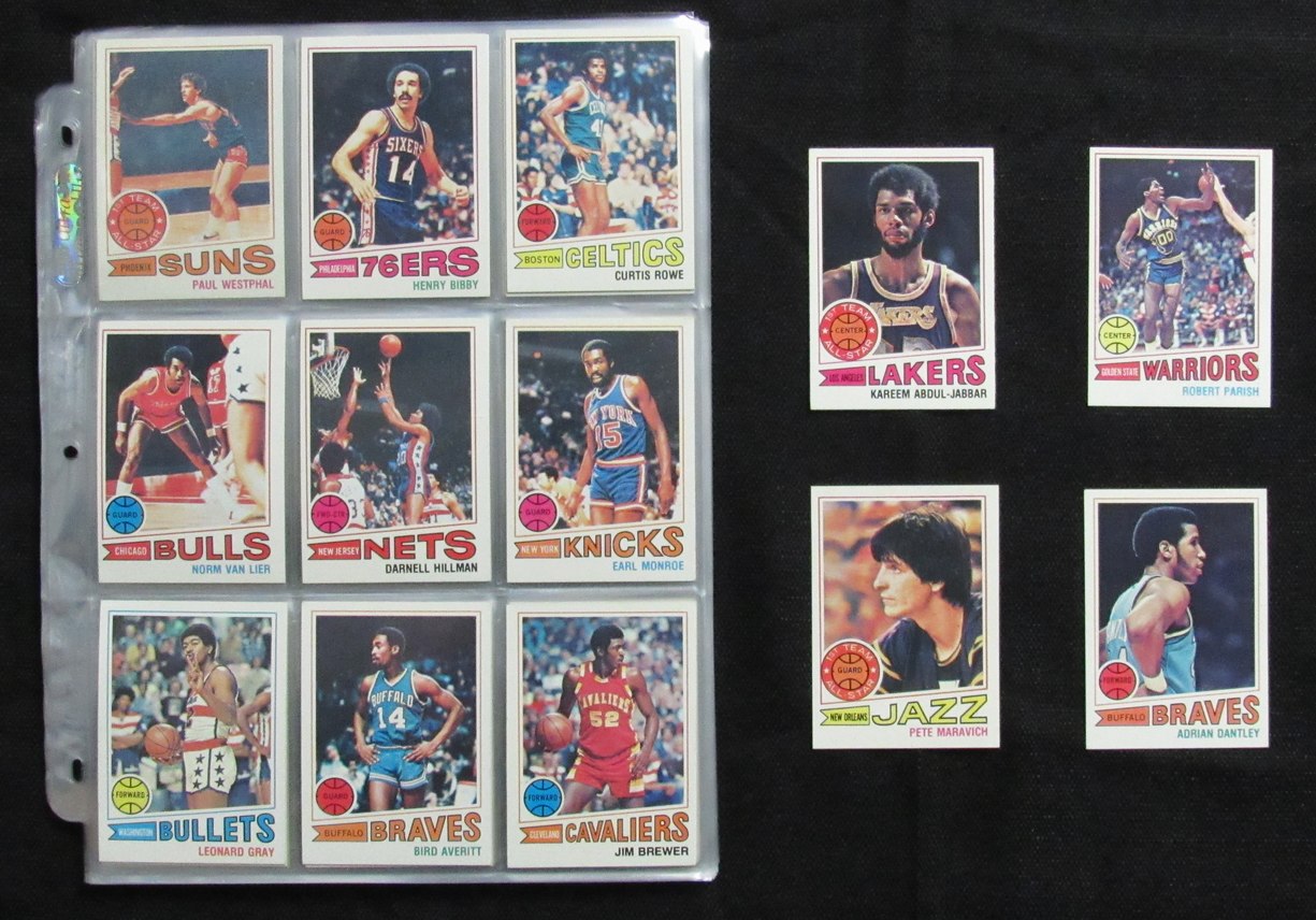 1977-78 TOPPS Basketball Complete Set (132) Parish Maravich Abdul-Jabbar 190307