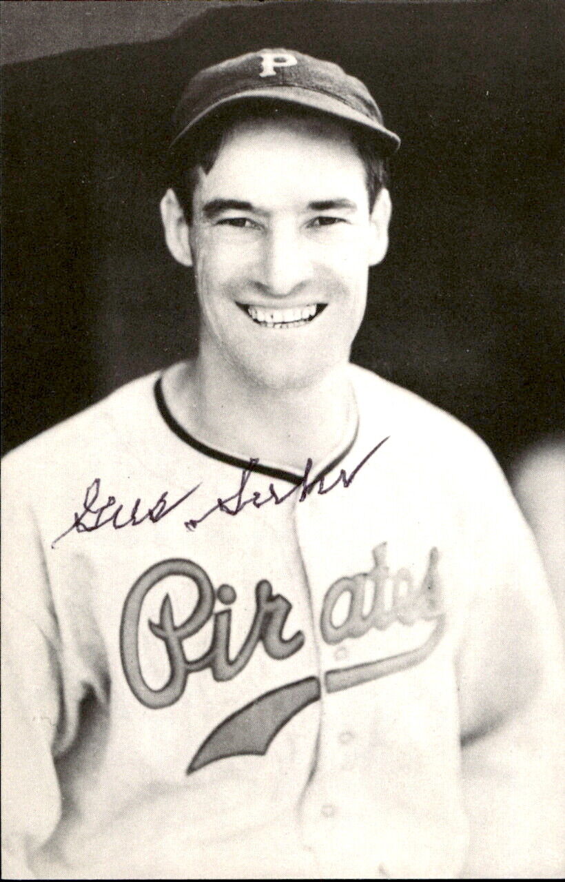 Gus Suhr Pirates d. 2004 Signed/Autographed 3x5 Photo 179252