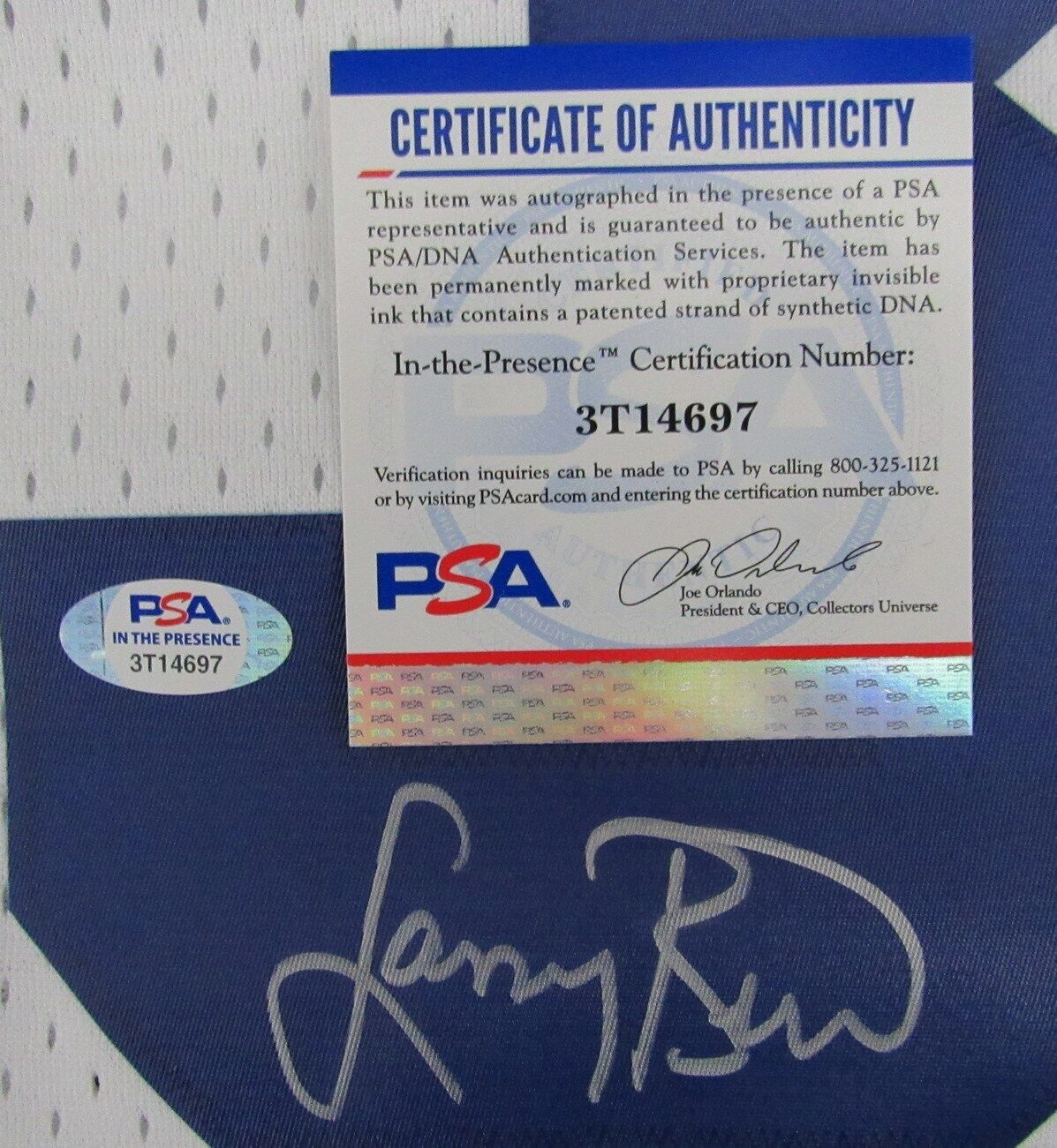 Larry Bird Autographed White NBA All-Star Mitchell & Ness Jersey PSA/DNA 179390