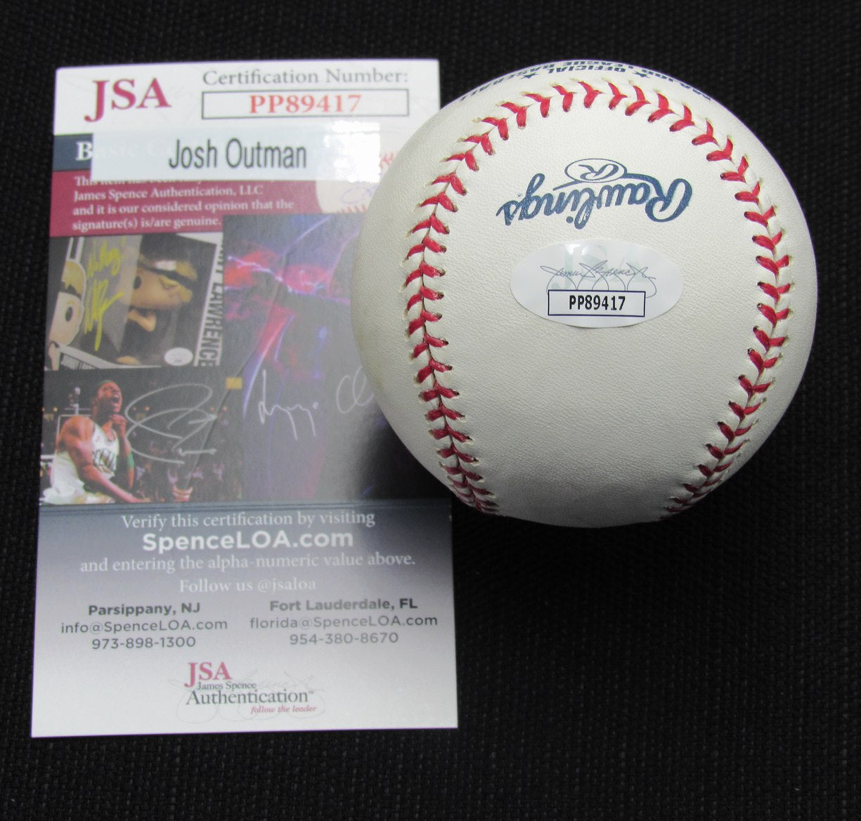 Josh Outman Signed/Auto Yankees 100th OML Baseball JSA  186903