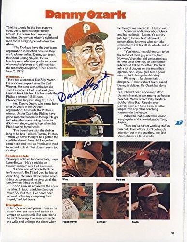 Danny Ozark Philadelphia Phillies Signed 8x10 Magazine Page Photo 126073