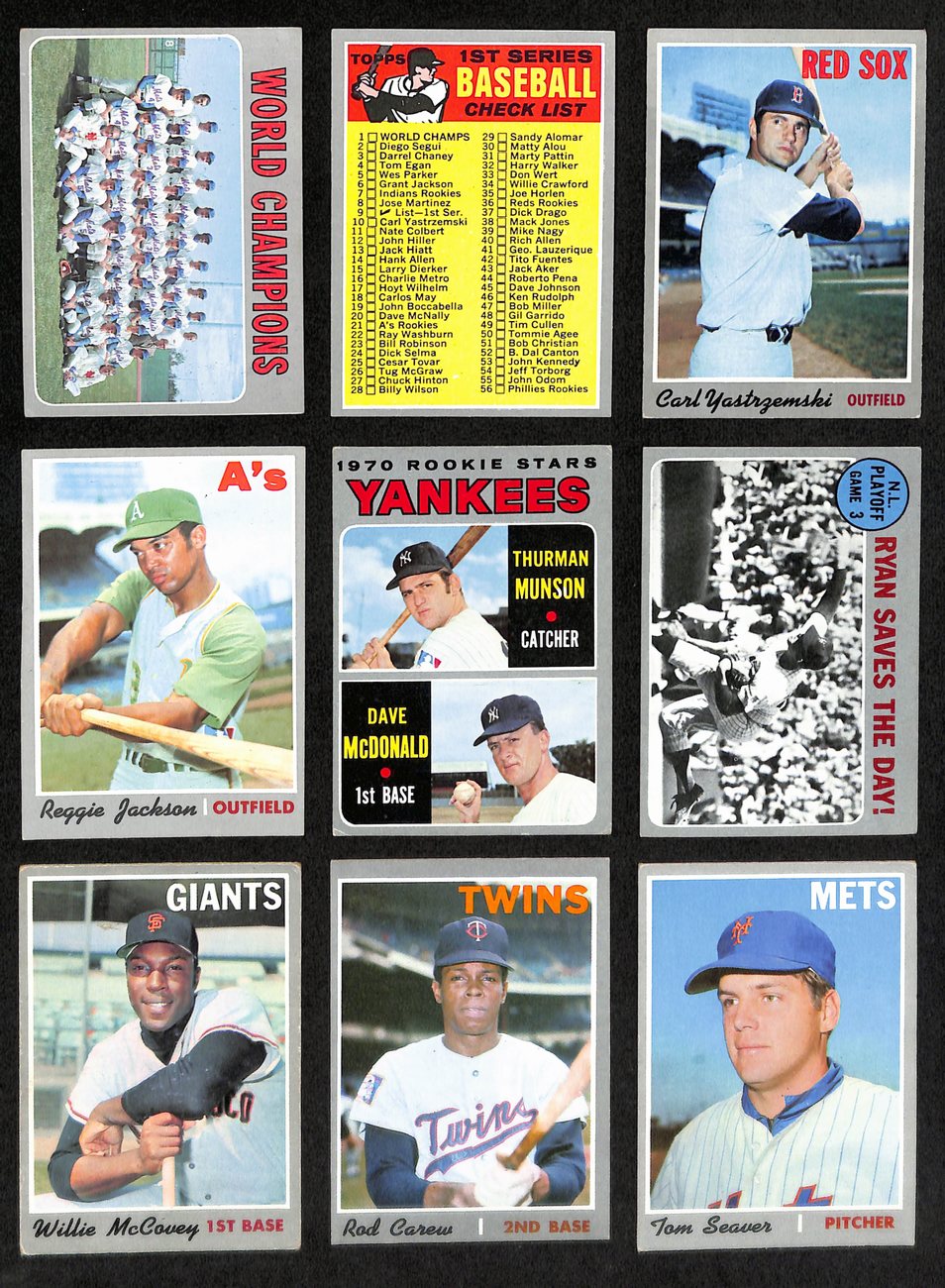 1970 Topps Baseball Card Complete Set (1-720) Seaver Munson Clemente Ryan 189641