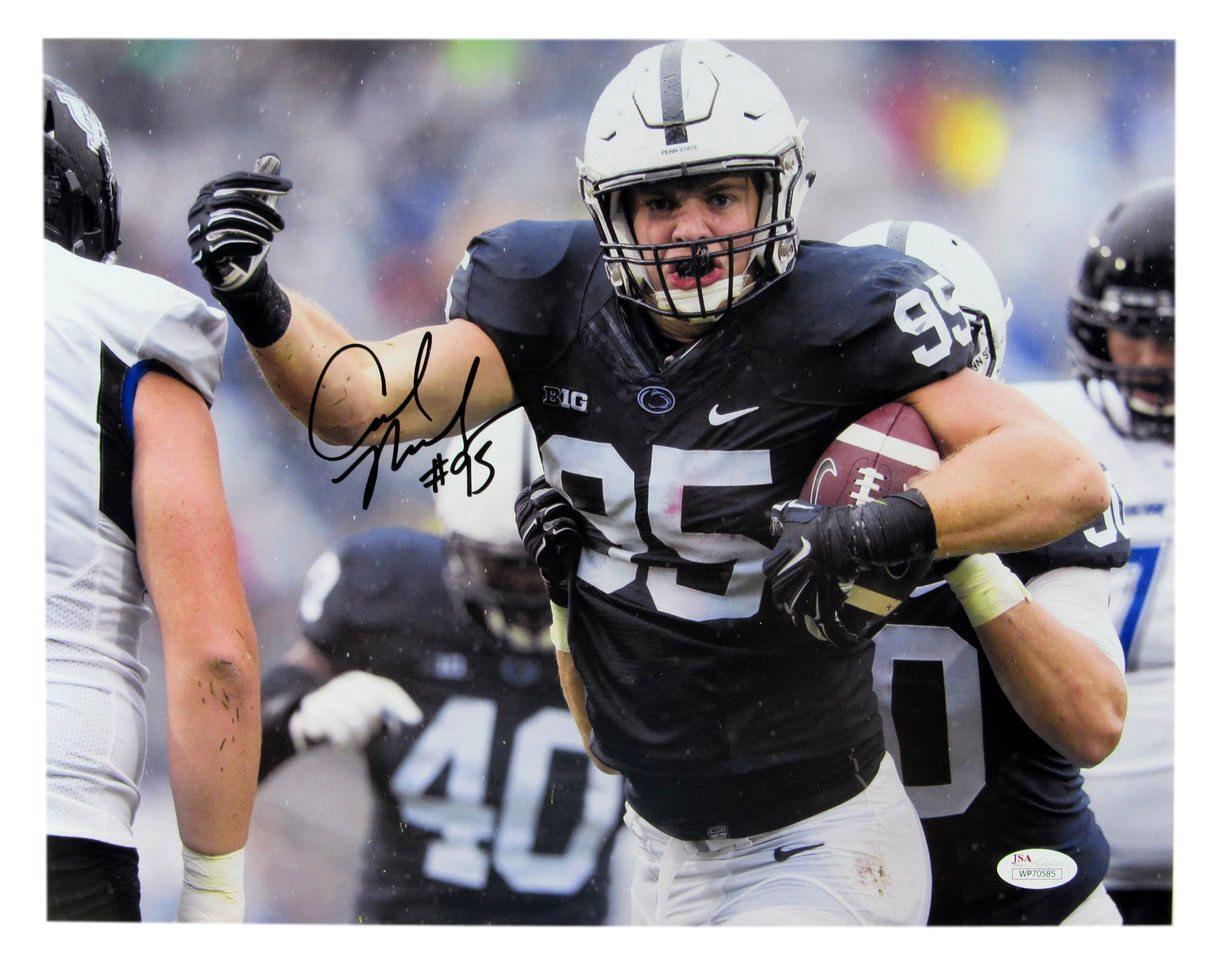 Carl Nassib Penn State PSU Autographed/Signed 11x14 Photo JSA 134930