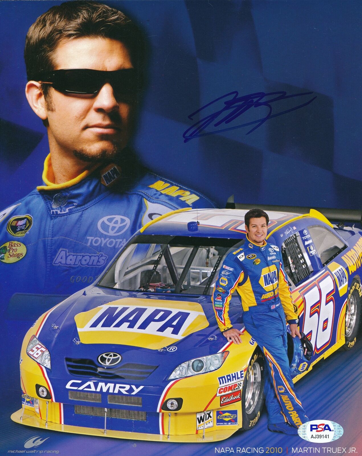 Martin Truex Jr. NASCAR Driver Signed/Autographed 8x10 Photo PSA/DNA 164365