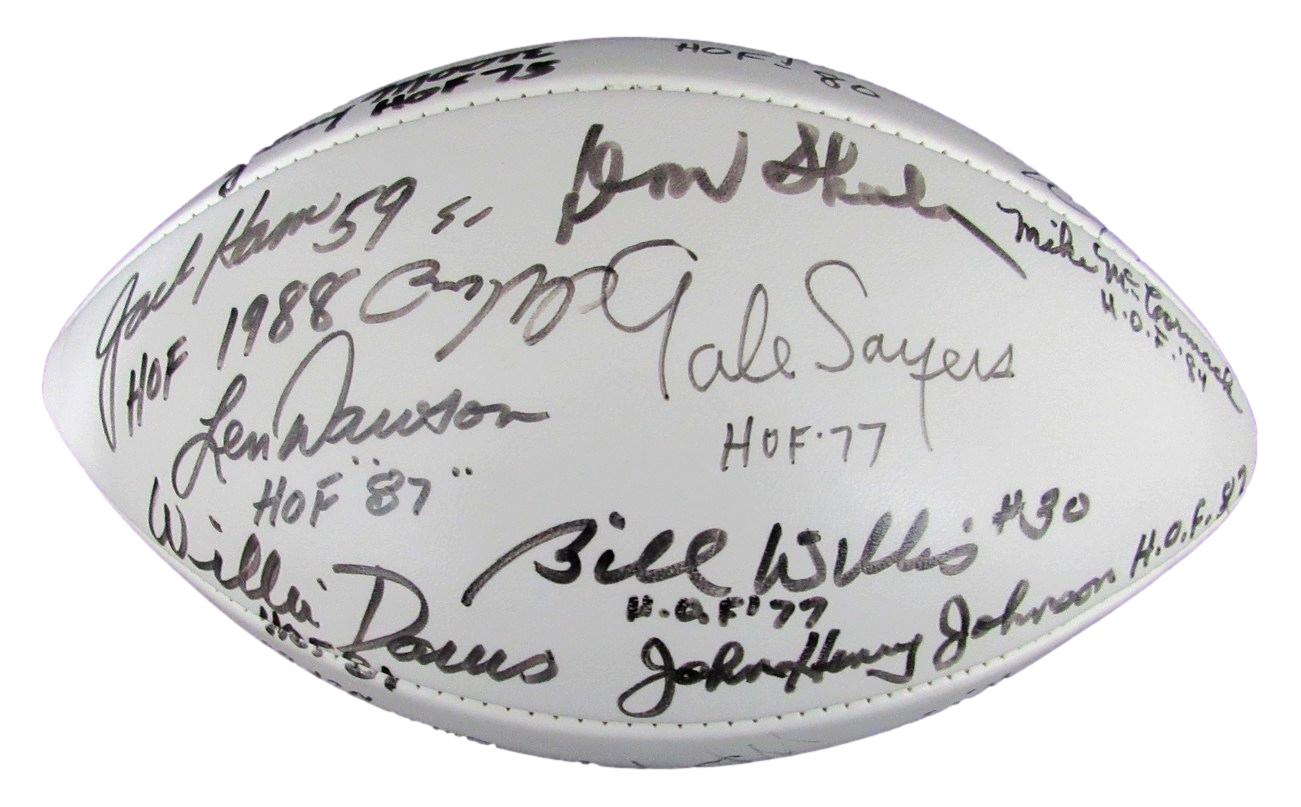 NFL Hall of Famers Multi-Autographed (21) Wilson NFL Football 176391