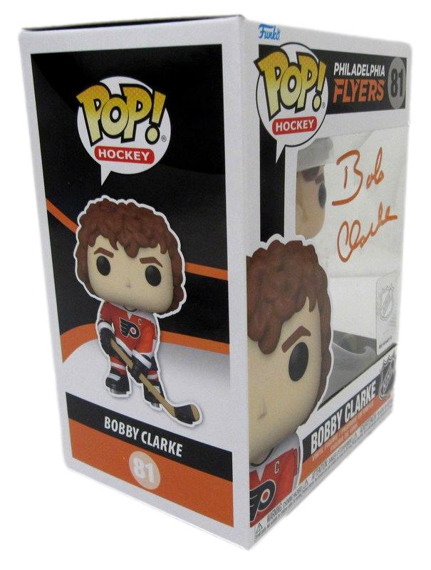 Bobby Clarke HOF Autographed Funko Pop! #81 Figurine Flyers JSA 183504