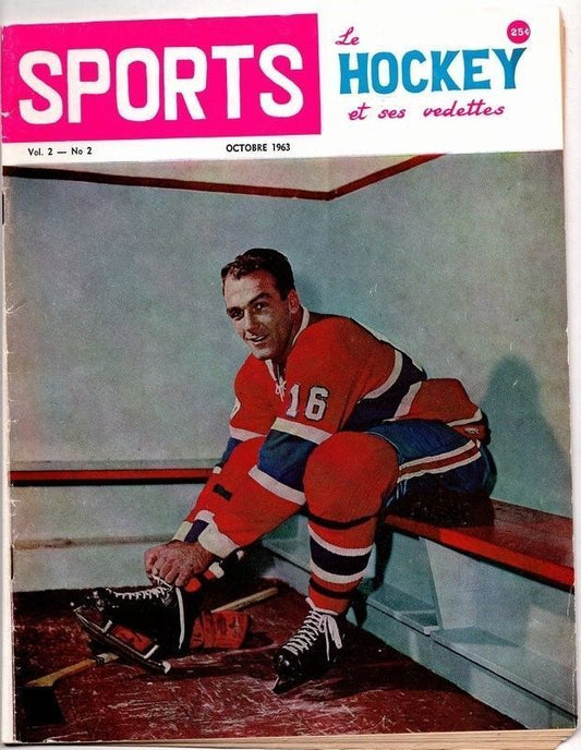 Sports Hockey Magazine Vol. 2 #2 October 1963 Henri Richard 129702