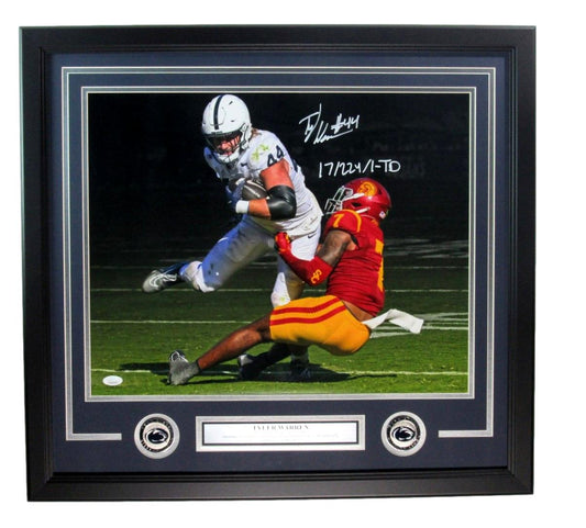 Tyler Warren Signed/Inscribed 16x20 Photo Penn State vs. USC Framed JSA 192121