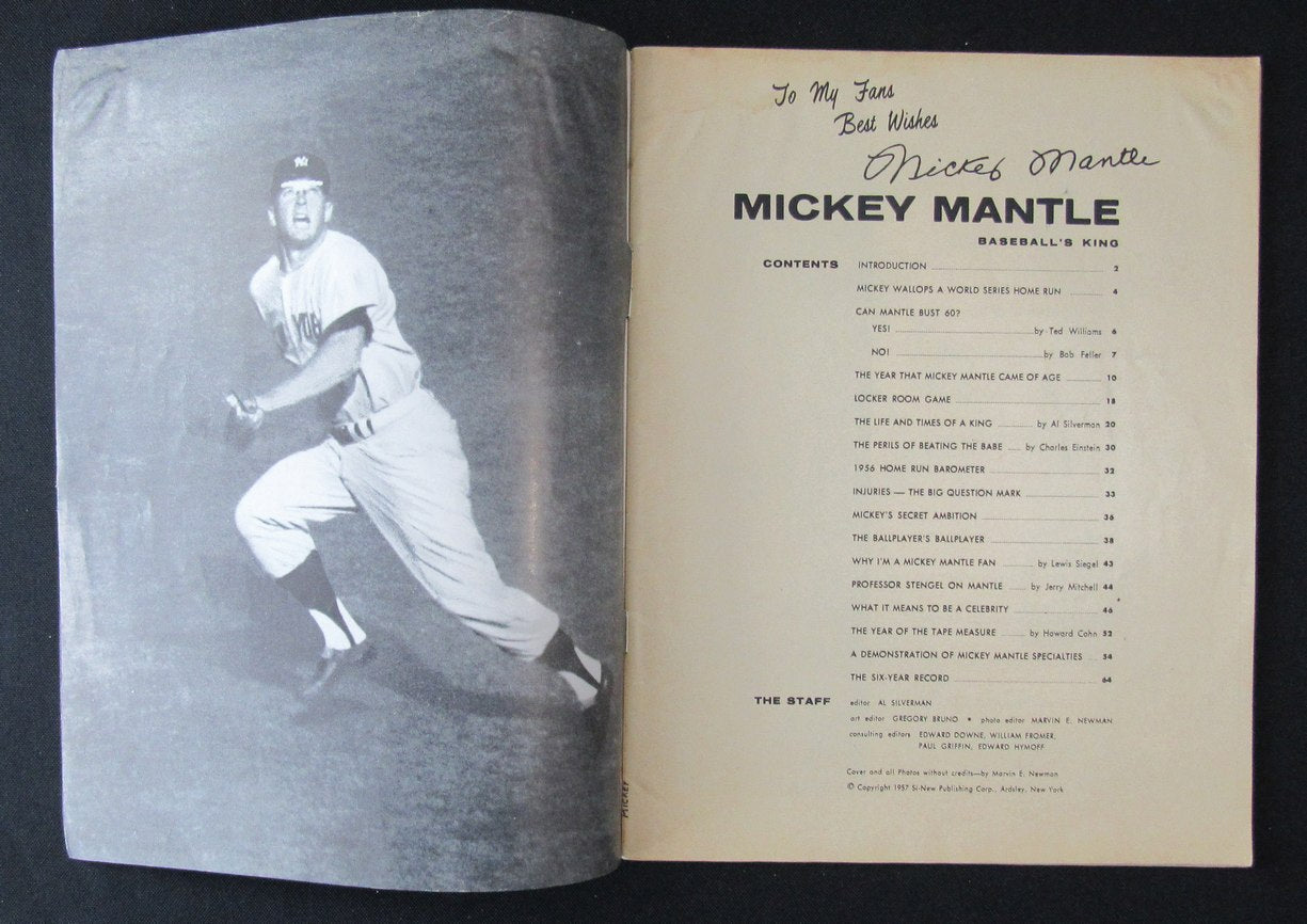 1957 Baseball's King Magazine Mickey Mantle on Cover 183844