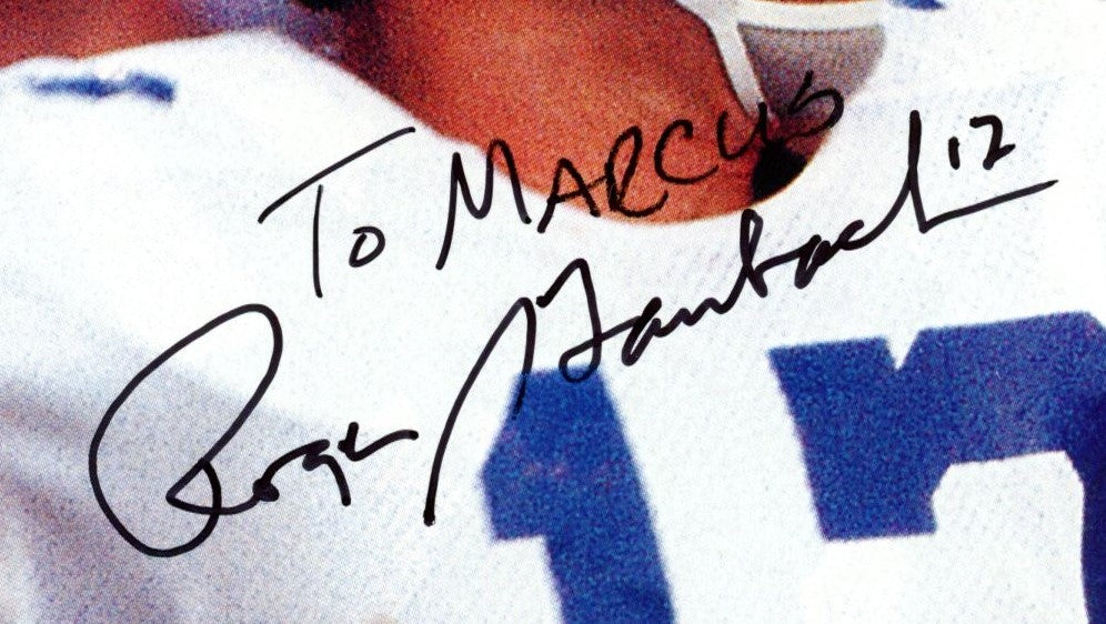 Roger Staubach HOF Signed/Inscr 8x10 Magazine Photo Cowboys PSA/DNA 188113