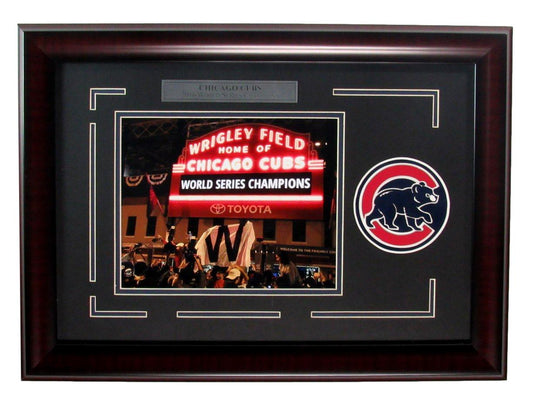 Chicago Cubs World Series Champions Commemorative Photo Collage Framed 189607