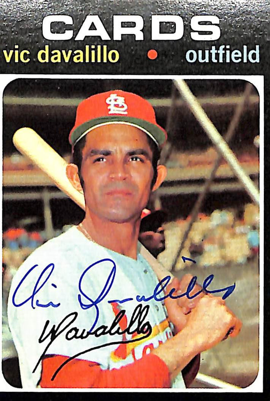 Vic Davalillo St. Louis Cardinals Signed/Autographed 1971 TOPPS Card #4 189500
