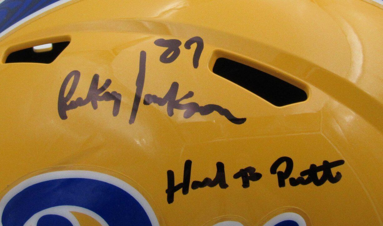 Rickey Jackson Autographed Full Size Speed Replica Helmet Pittsburgh PITT  JSA