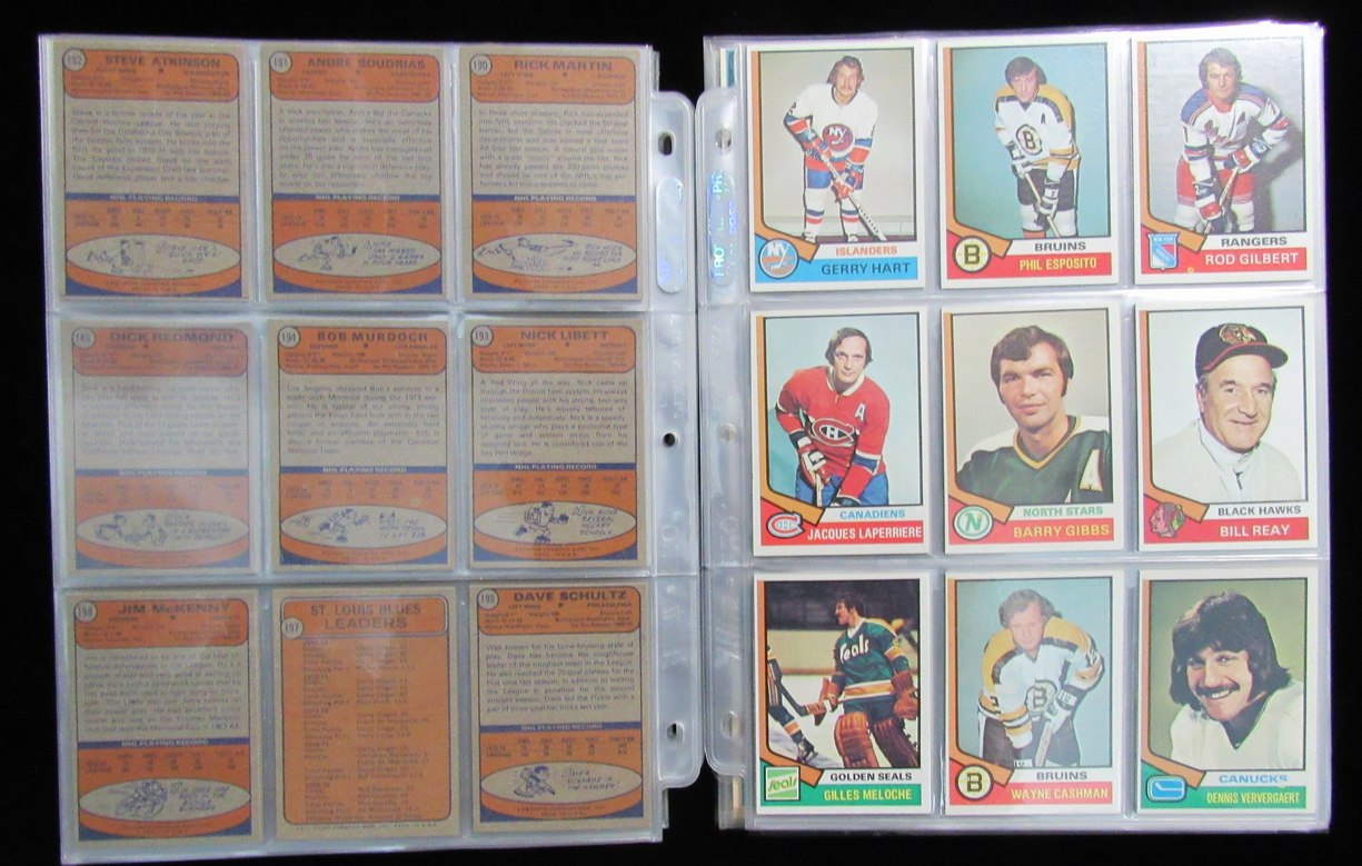 1974-75 Topps Hockey Cards Complete Set (1-264) Bobby Orr/Scotty Bowman 190164