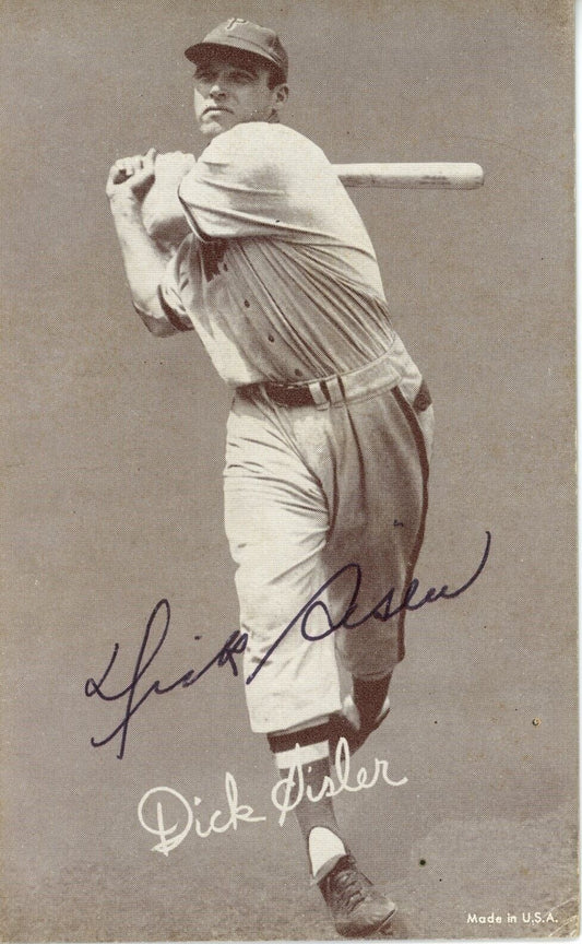 Dick Sisler Phillies Signed/Autographed 1947-1966 Exhibit Postcard 166963