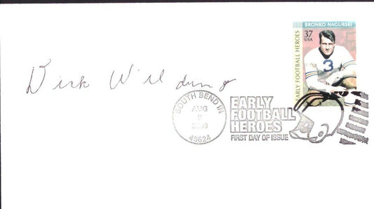 Dick Wildung Signed 2003 FDC First Day Cover Green Bay Packers 151490