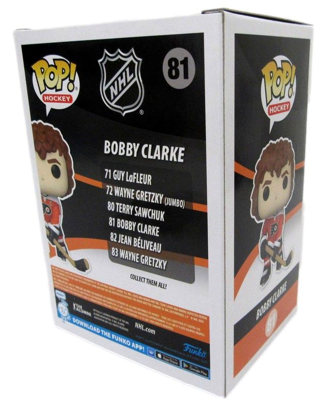 Bobby Clarke HOF Autographed Funko Pop! #81 Figurine Flyers JSA 183504