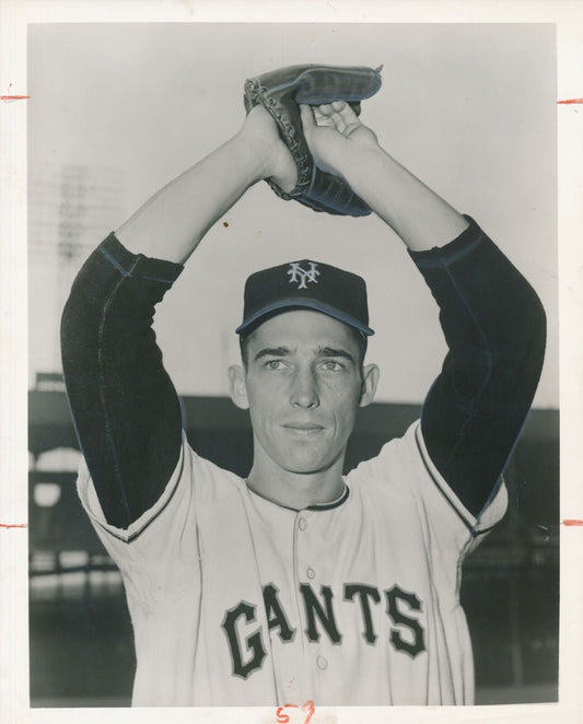 Jack Harshman 8x10 B/W 1952 Press Wire Photo New York Giants