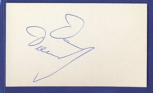 Dan Dierdorf Cardinals HOF Signed/Auto 3x5 Index Card