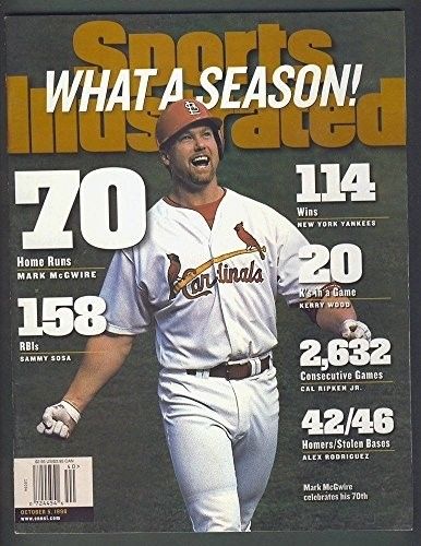 10/5/1998 Sports Illustrated SI NO LABEL Mark McGwire St. Louis Cardinals