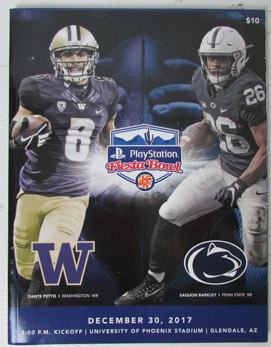 2017 Fiesta Bowl - Univ of Washington vs. Penn State Game Program 146821