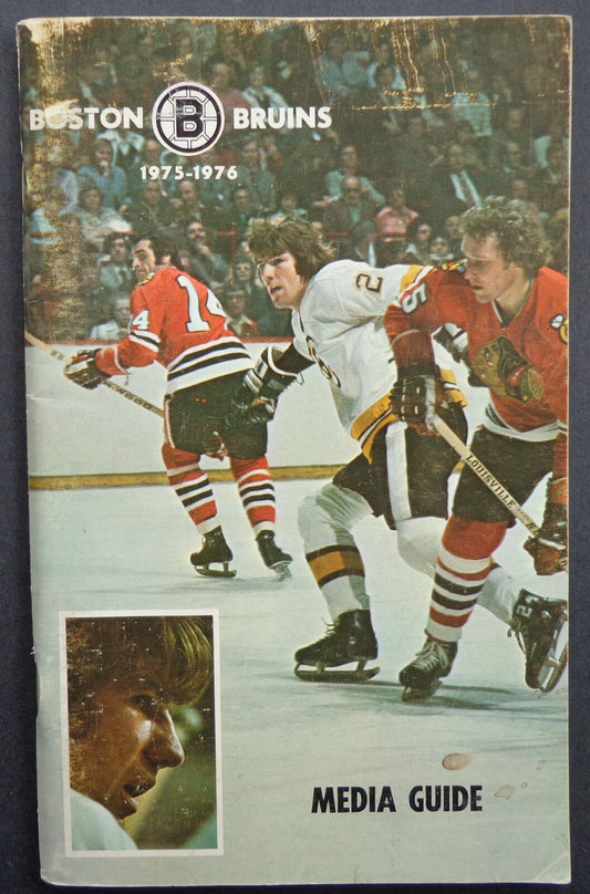 1975-76 Boston Bruins Media/Press Guide Terry O'Reilly on the Cover 178003