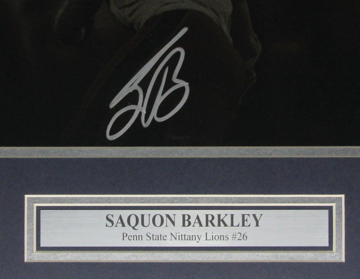 Saquon Barkley Penn State Signed/Autographed 16x20 Photo Framed Beckett 163576