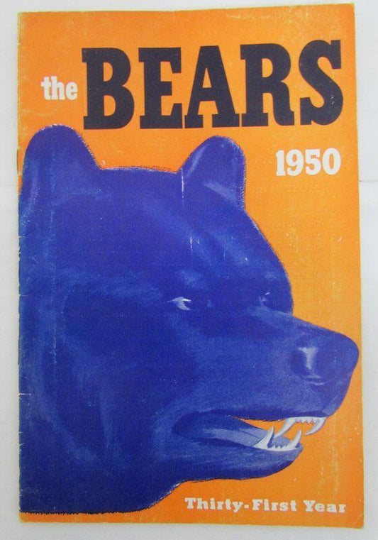 1950 Official Chicago Bears Media Guide 131456