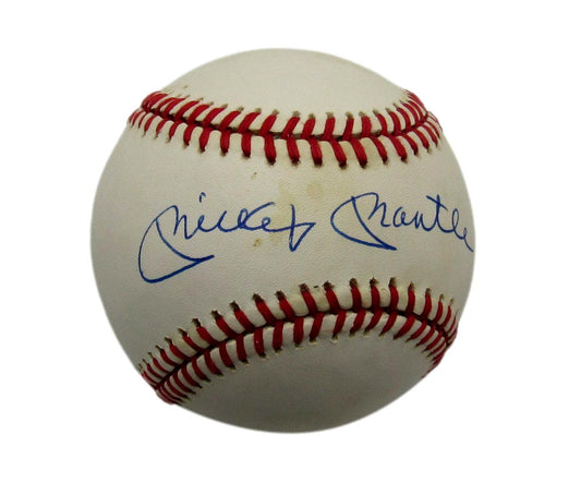 Mickey Mantle HOF Single Signed OAL Baseball New York Yankees PSA/DNA 190536