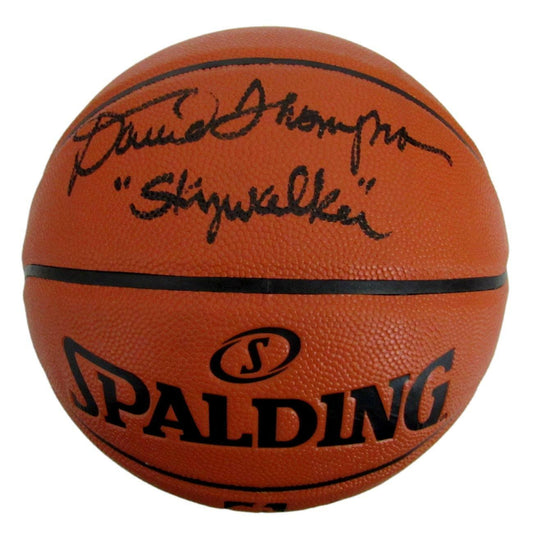 David Thompson HOF Signed Skywalker NC State Nuggets Basketball JSA 157775