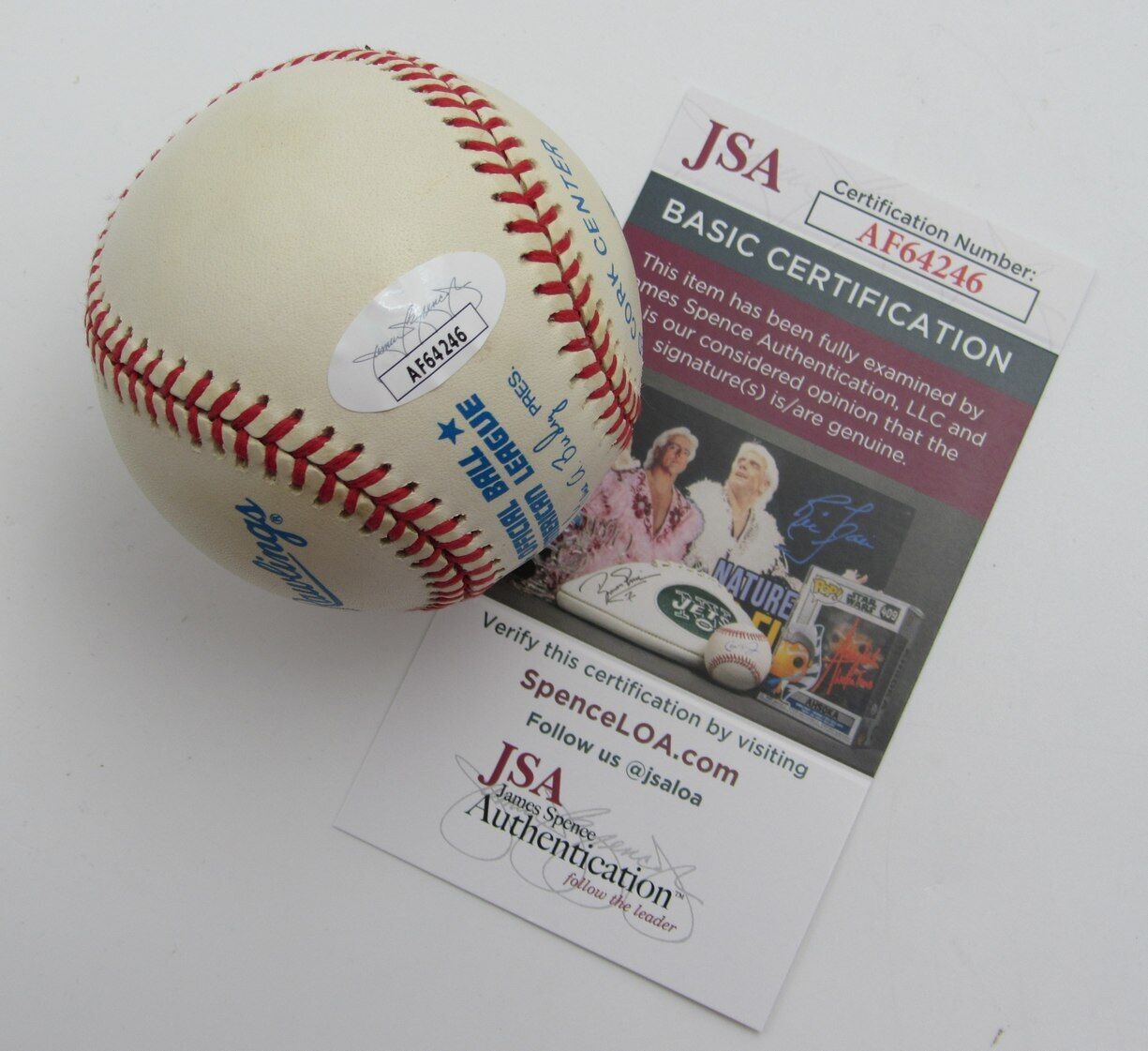 Donald Fehr Autographed OAL Baseball MLB Players Assoc Executive Director JSA