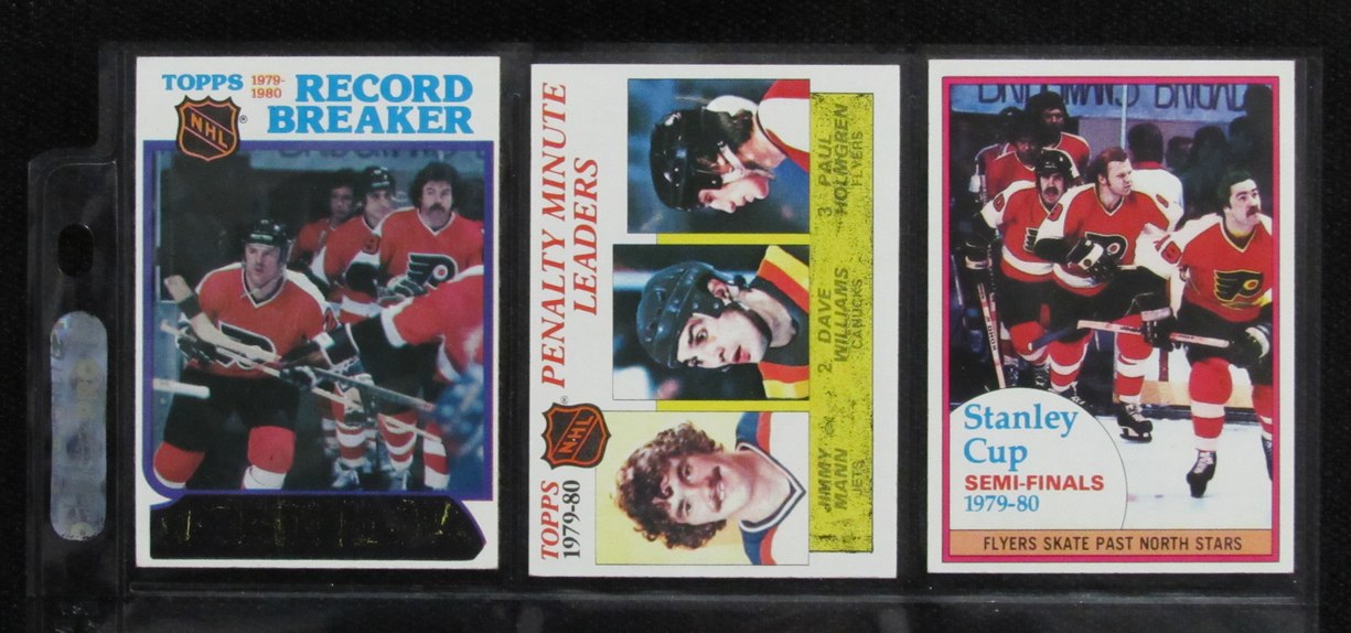 1980-81 Topps Hockey Philadelphia Flyers Complete Team Set (17/17) Cards 189207