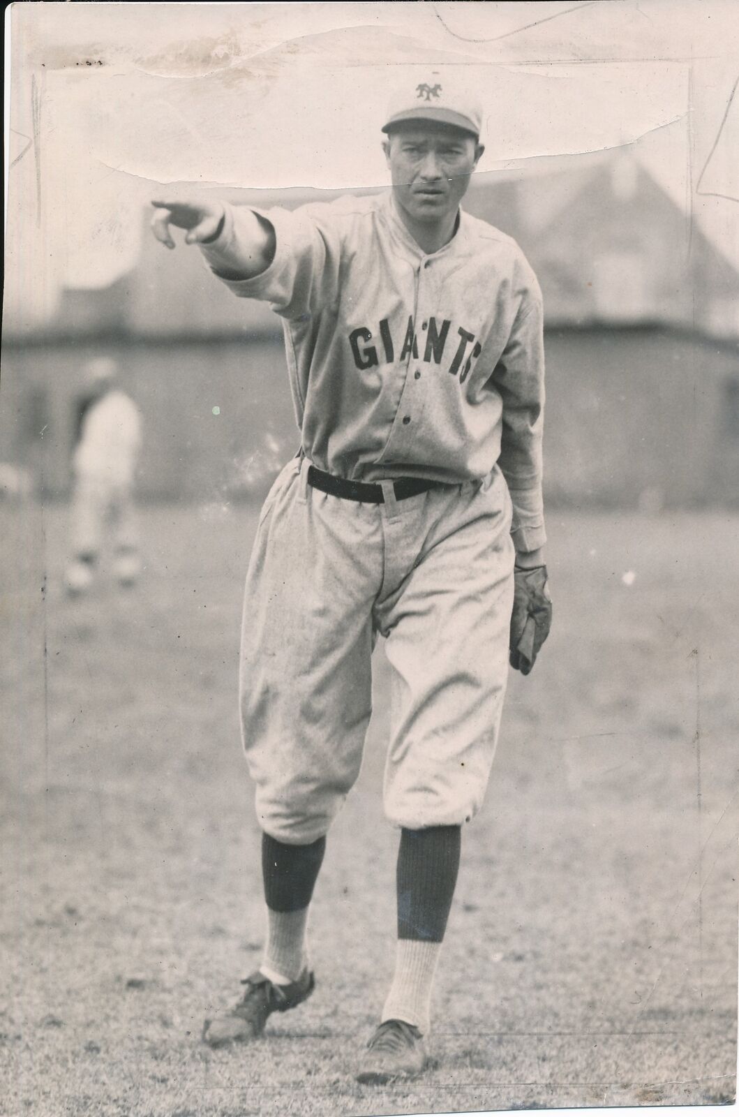 Jesse Barnes 5x7 B/W 1921 Press Wire Photo New York Giants