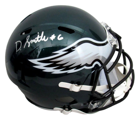 DeVonta Smith Signed/Auto Eagles Speed Replica Full Size Helmet JSA 162900