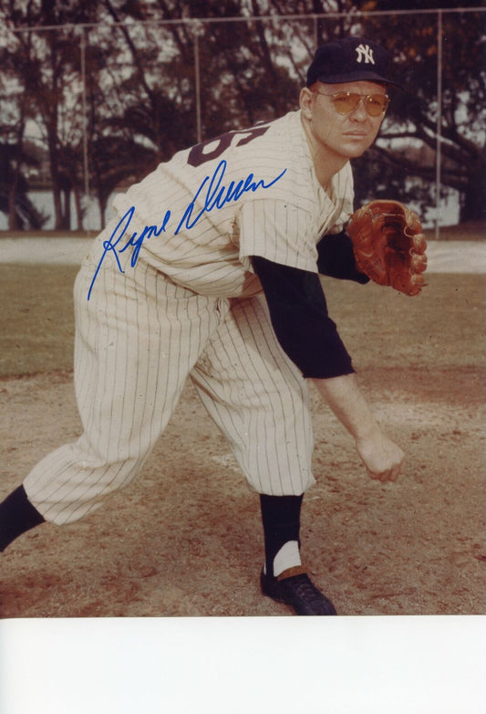 Ryne Duren Yankees Autographed/Signed 8x10 Photo PASS 142647