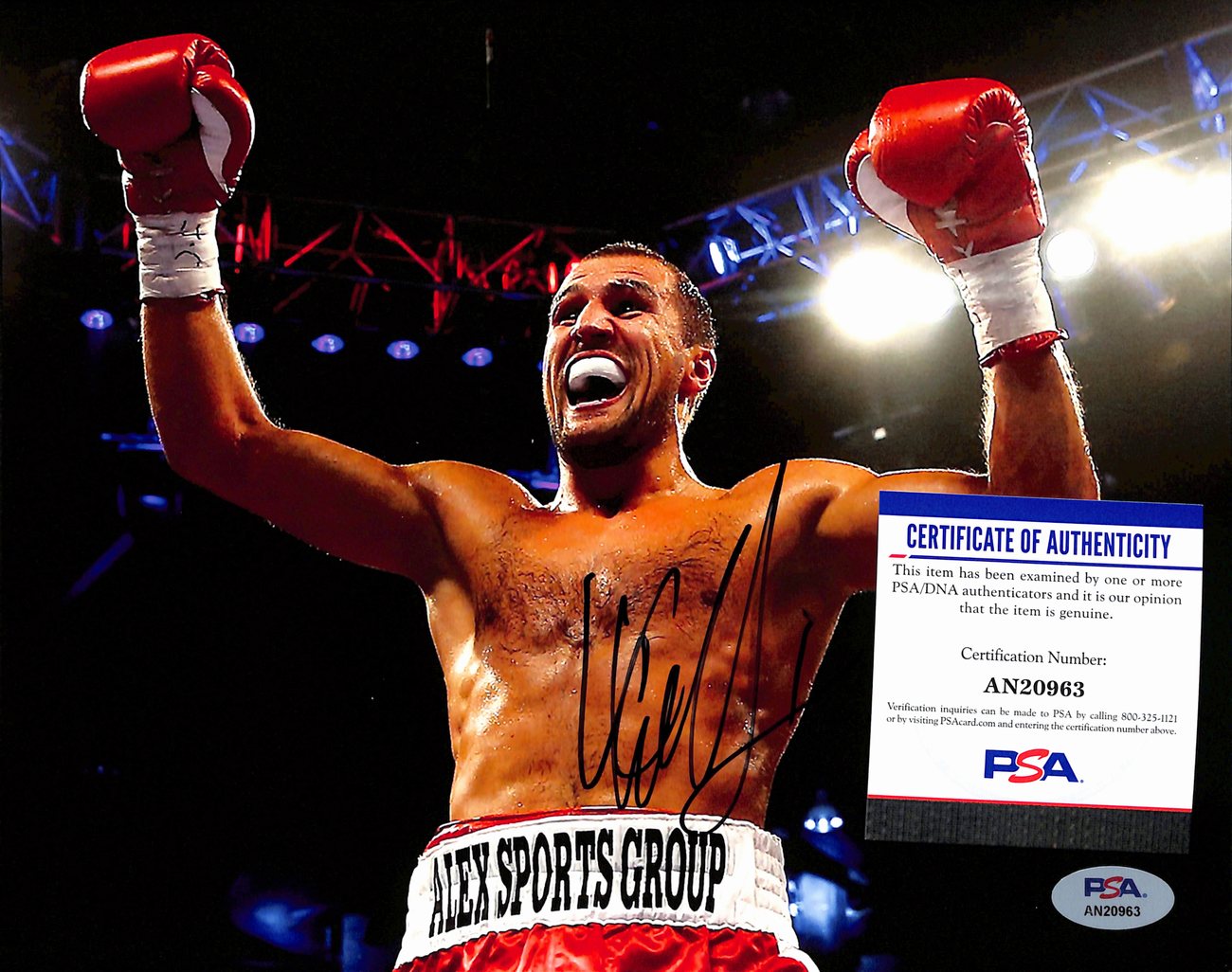 Sergey "Krusher" Kovalev  Signed 8x10 Photo Professional Boxer PSA/DNA 189047