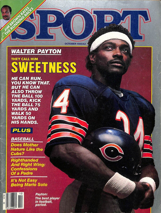 Walter Payton Chicago Bears October 1984 Sport Magazine 180742