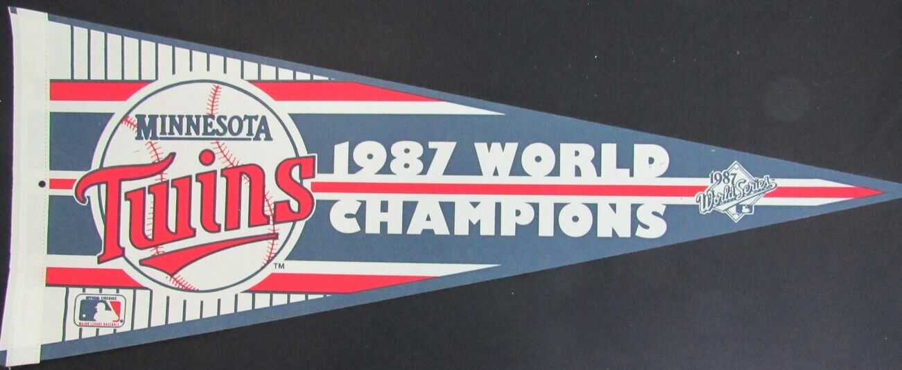 1987 Minnesota Twins World Champions Official MLB 12"X30" Pennant 157990