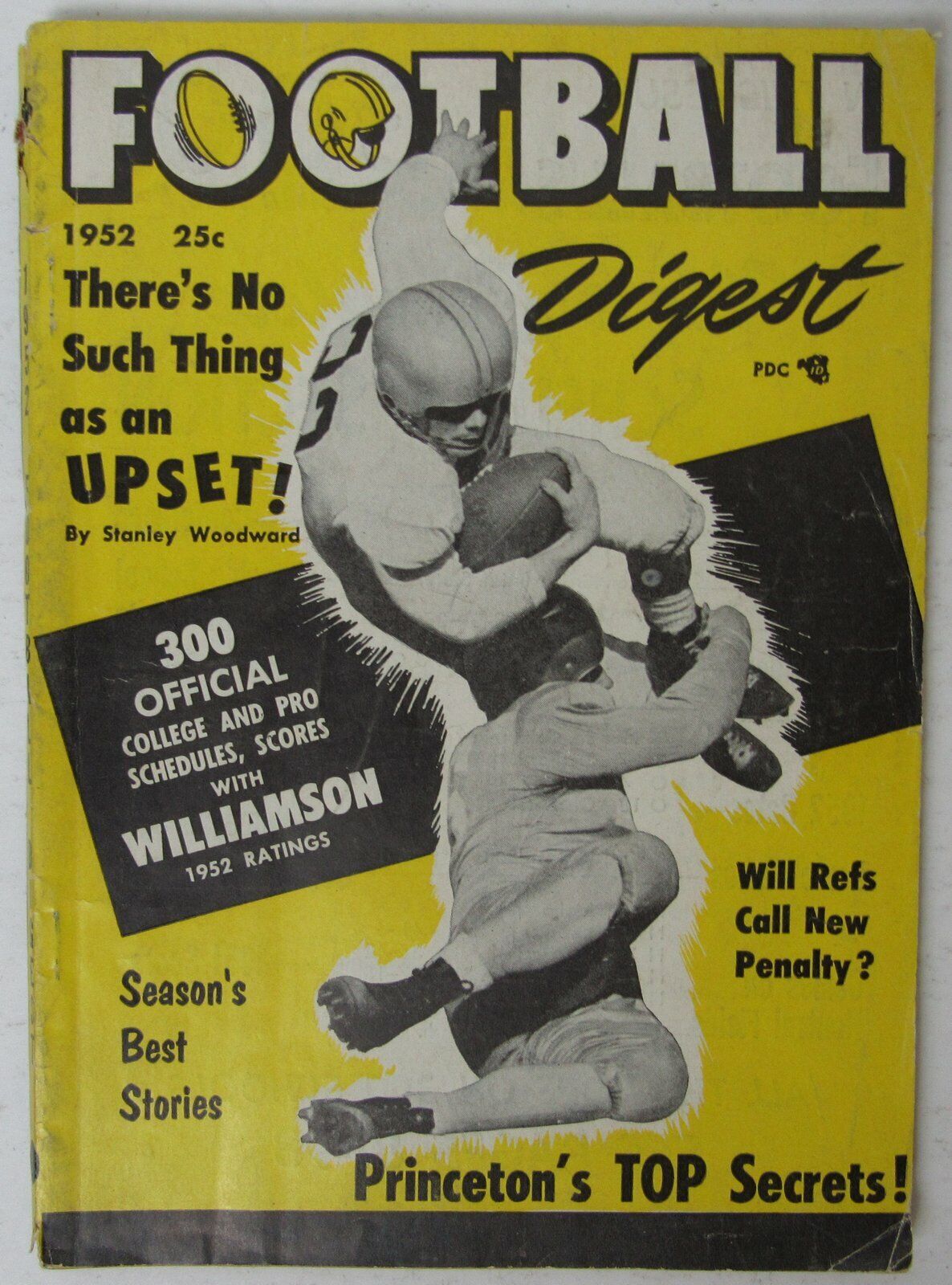 1952 Football Digest College & Pro Schedules, Scores 144936