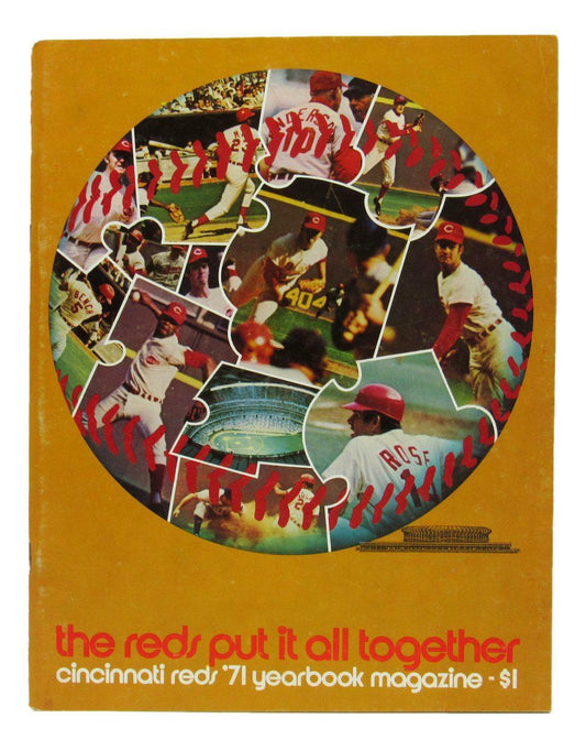 Cincinnati Reds 1971 Yearbook Magazine "the reds put it all together" 162356