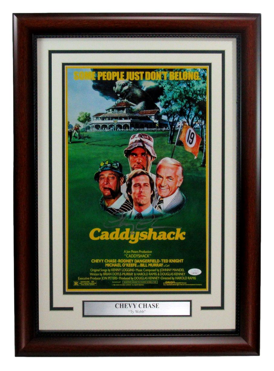 Chevy Chase Signed/Autographed 11x17 "Caddyshack" Poster Framed JSA 190791