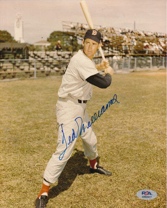 Ted Williams HOF Signed/Auto 8x10 Photo Boston Red Sox PSA/DNA 191863