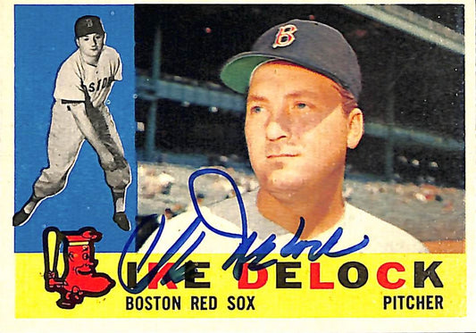 1960 TOPPS #336 Ike Delock Boston Red Sox Signed/Auto Card 190992