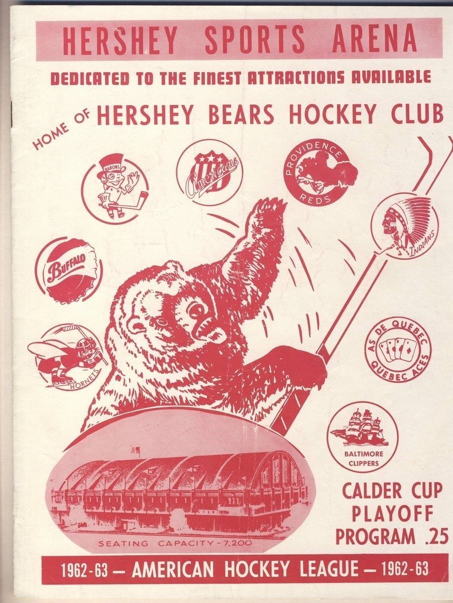 Hershey Bears 1963 Program vs. Buffalo AHL 128019