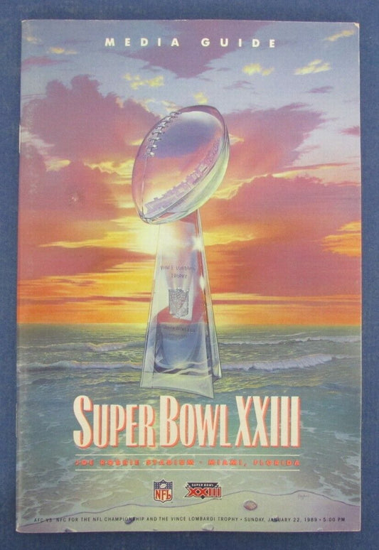 Super Bowl XXIII Media Guide January 22, 1989 Bengals vs. 49ers 124029