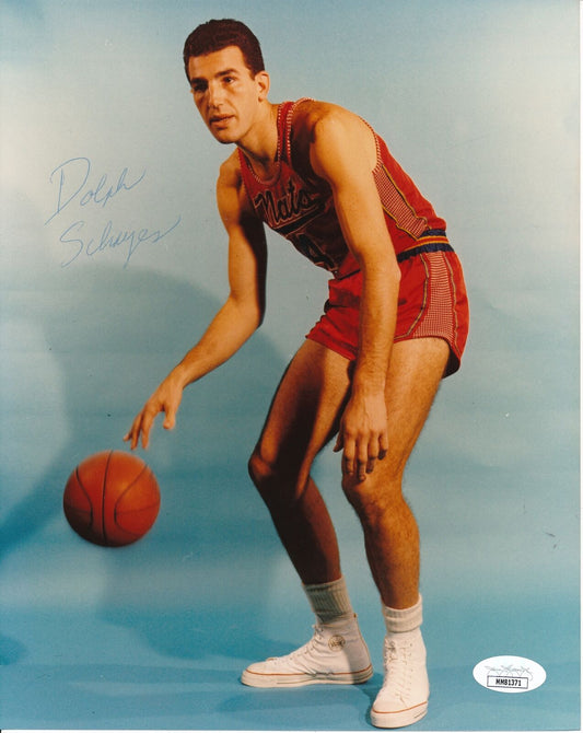 Dolph Schayes HOF Syracuse Nationals Signed/Autographed 8x10 Photo JSA 158492