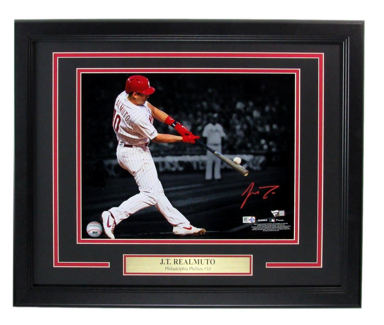 J.T. Realmuto Autographed 11x14 Photo Philadelphia Phillies Framed Fanatics