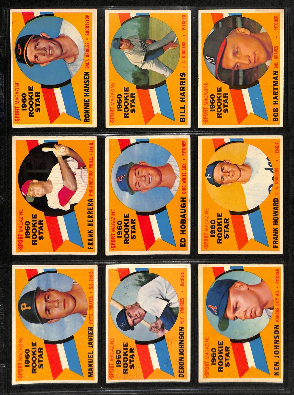 1960 Topps Baseball Card Complete Set (1-572) Mantle Aaron Yastrzemski 191956